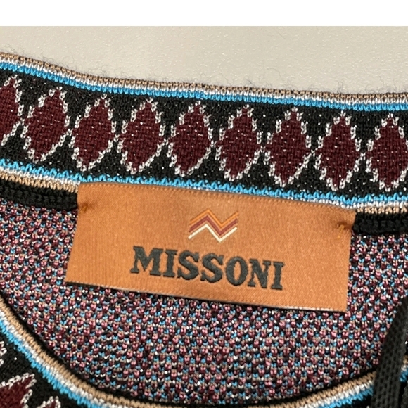 Missoni Crewneck pullover in wool and viscose with Venezia Motif Size Medium - Picture 10 of 13